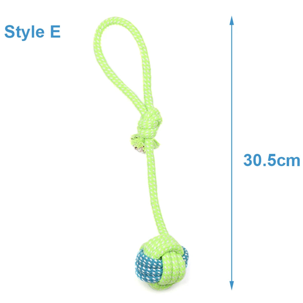 Durable Cotton Rope Dog Toy for Chewing & Dental Care