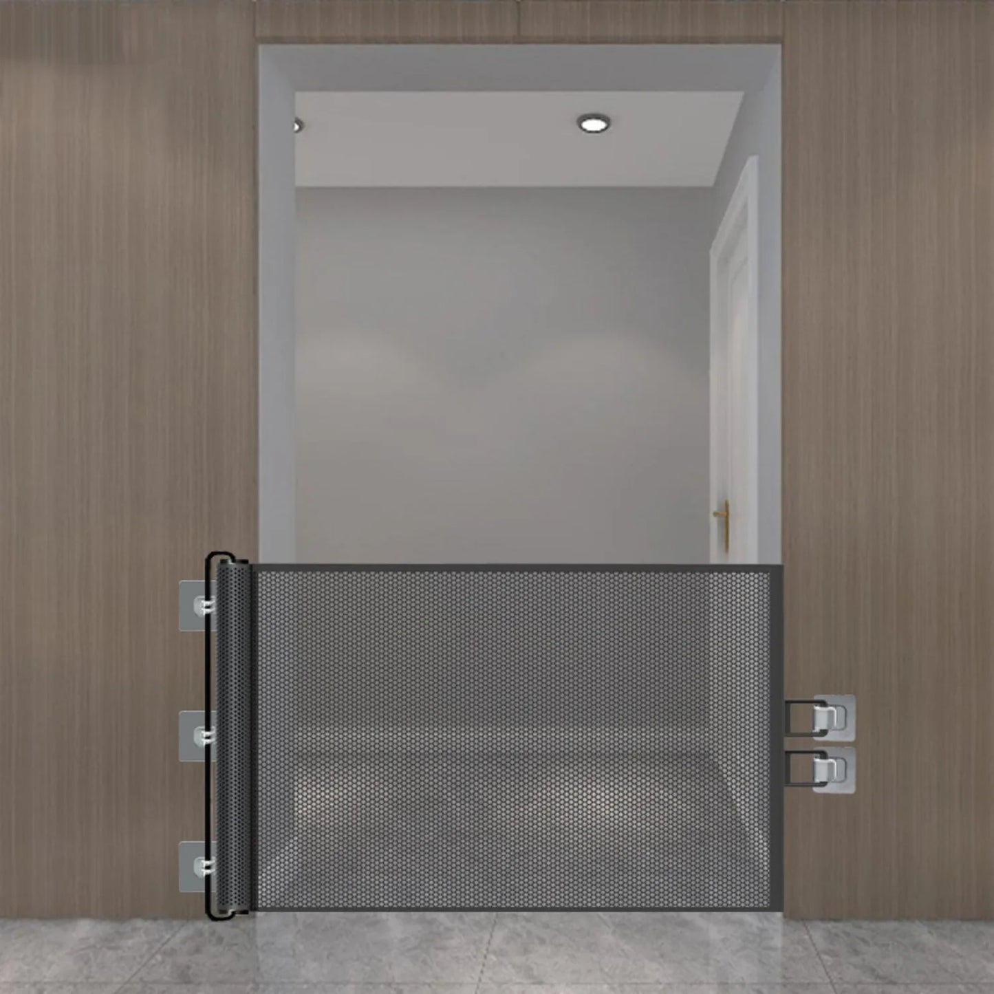 Retractable Mesh Pet Gate for Dogs & Cats – Indoor & Outdoor Safety Fence