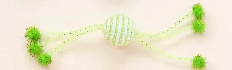 Interactive Rope Ball Cat Toy – Bite-Resistant Chew & Scratch Toy