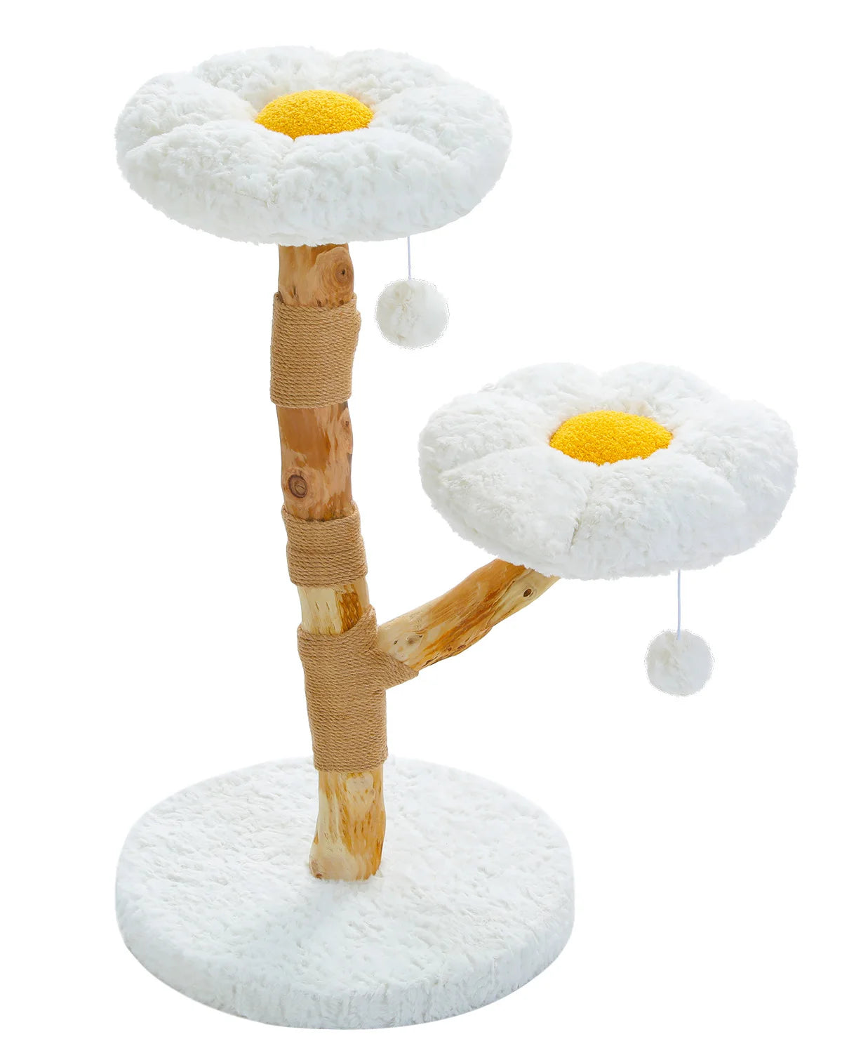 Flower-Shaped Modern Cat Tree with 2 Perches – Indoor Climbing Tower & Scratching Post 📂 Category