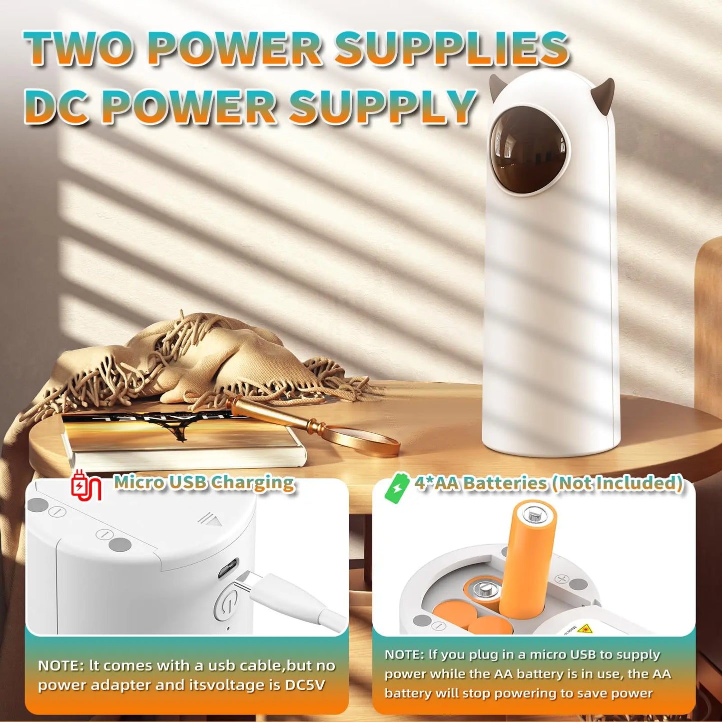 Automatic Motion-Activated Laser Cat Toy – Interactive Indoor Play