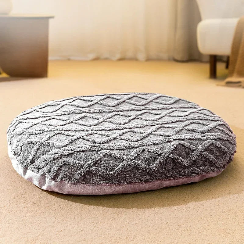 Dog & Cat Bed – Thick Plush Pet Nest, Removable Cover, PP Cotton