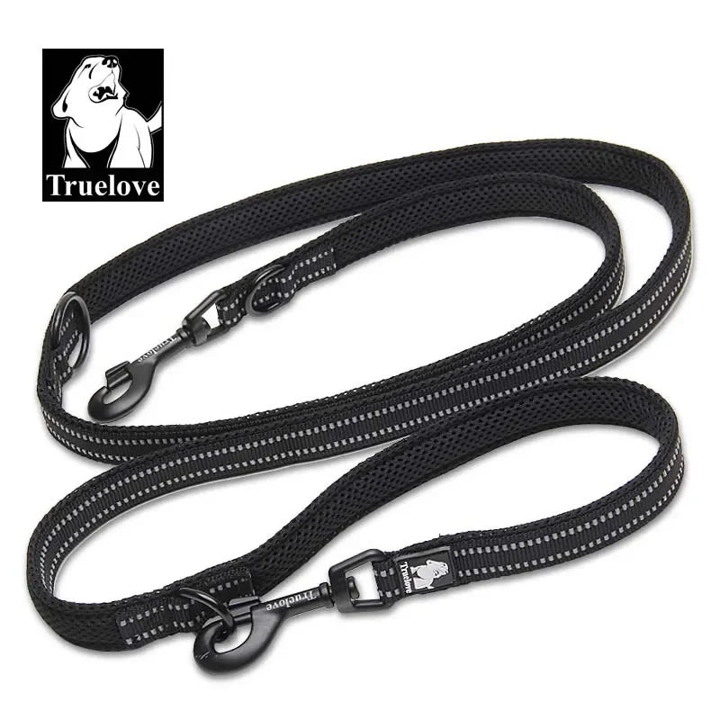 TRUELOVE 7-in-1 Adjustable Dog Leash TLL2411 – Reflective Multi-Function Hands-Free Lead