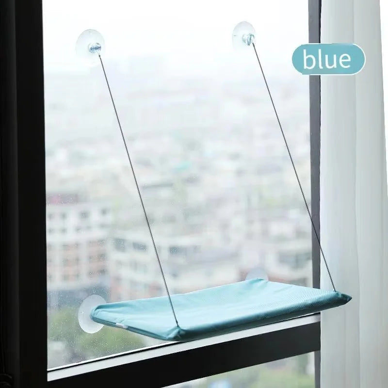Window-Mounted Cat Hammock Bed with Suction Cups