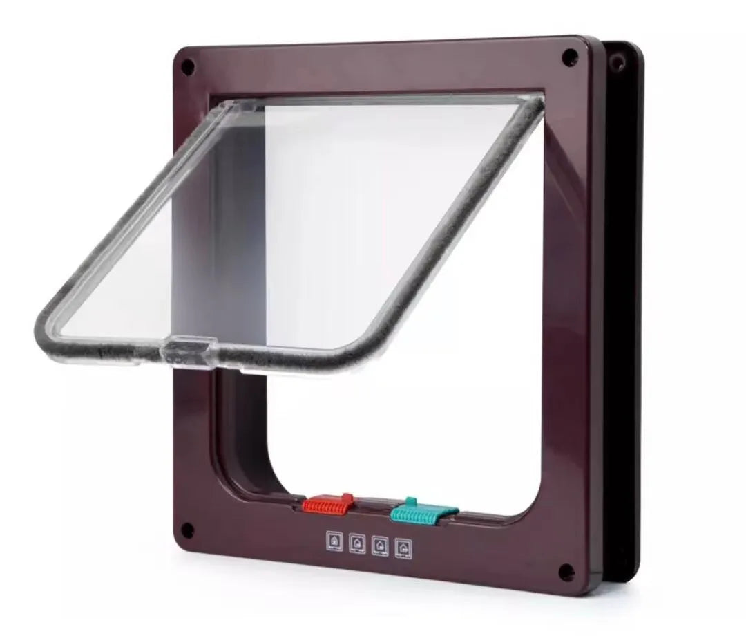 Pet Cat & Dog Door Hole – Two-Way Safety Flap for Controlled Entry & Exit
