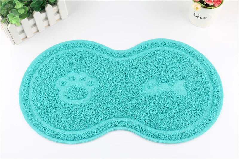Cute Peanut-Shaped Non-Slip Pet Feeding Mat