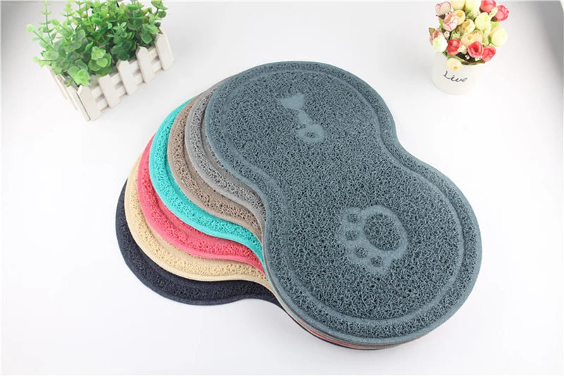 Cute Peanut-Shaped Non-Slip Pet Feeding Mat