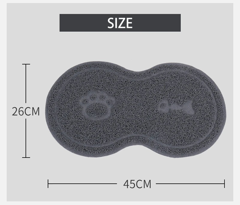 Cute Peanut-Shaped Non-Slip Pet Feeding Mat