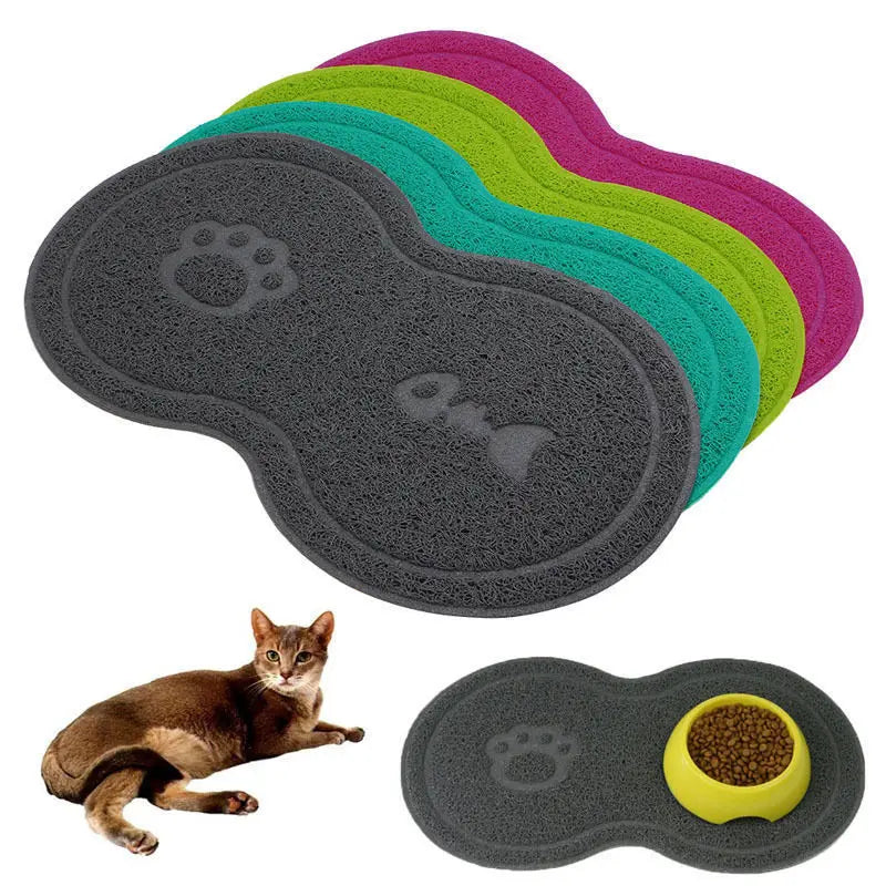Cute Peanut-Shaped Non-Slip Pet Feeding Mat
