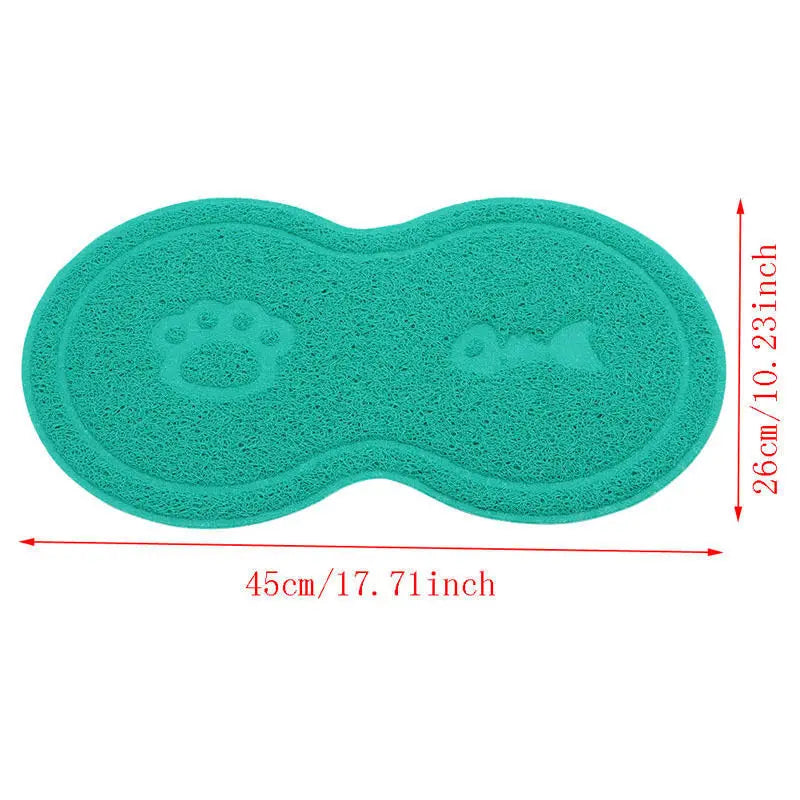 Cute Peanut-Shaped Non-Slip Pet Feeding Mat