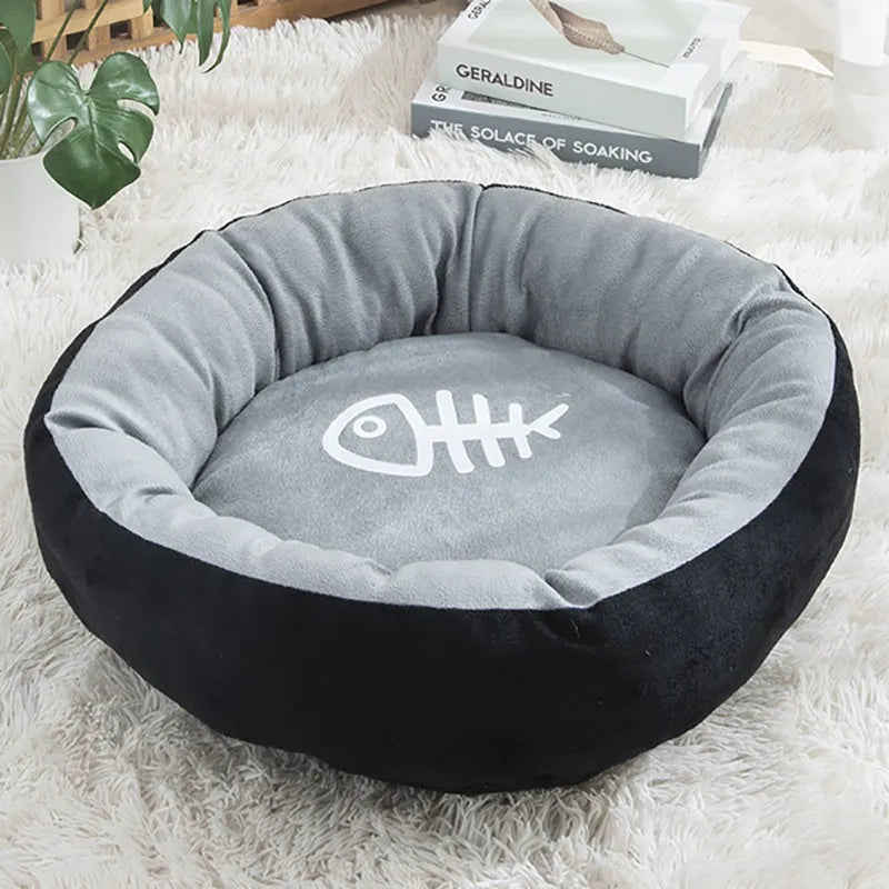 Breathable Cotton Pet Cushion Bed for Cats & Small Dogs