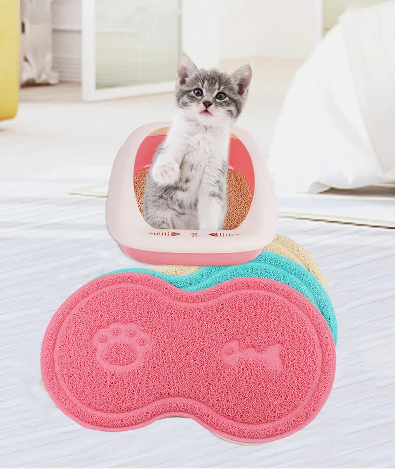 Cute Peanut-Shaped Non-Slip Pet Feeding Mat