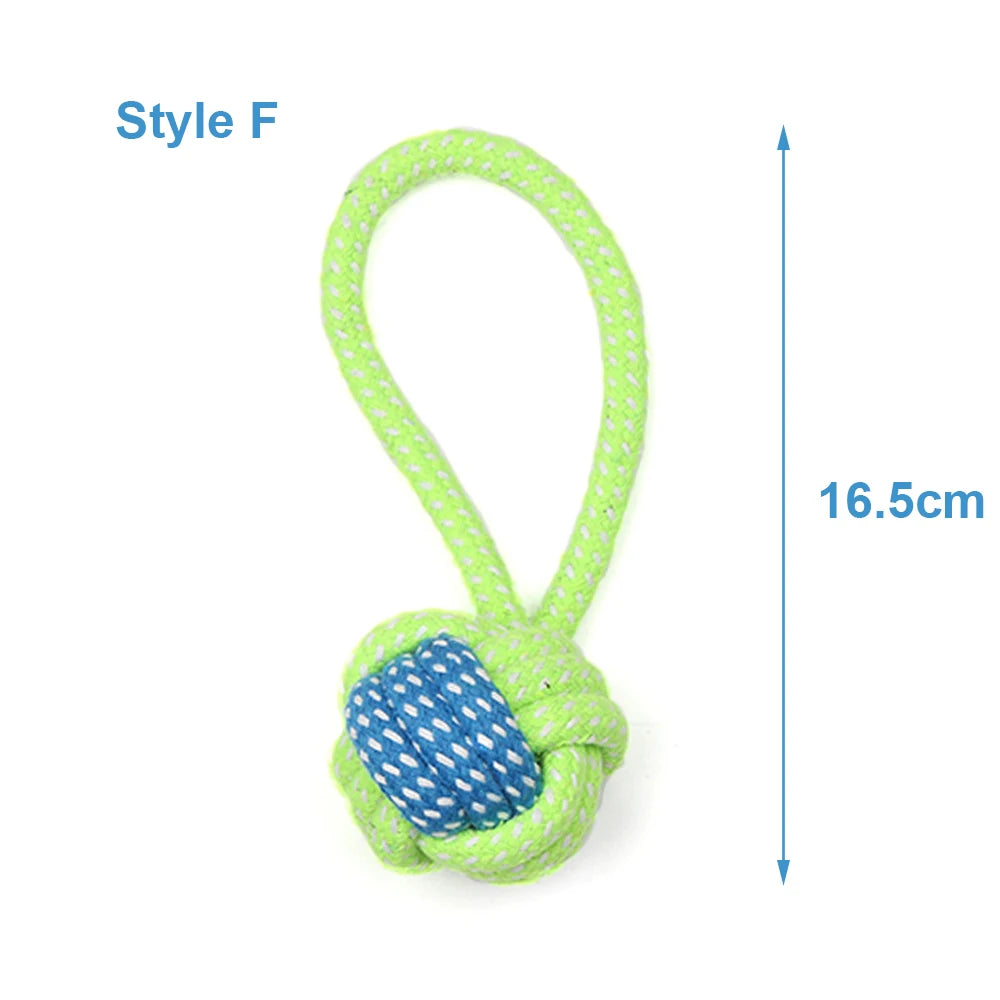 Durable Cotton Rope Dog Toy for Chewing & Dental Care