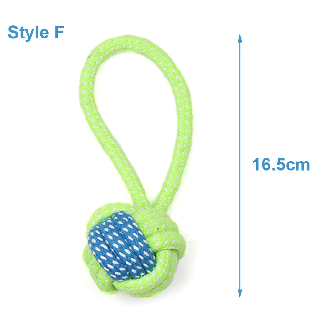Durable Cotton Rope Dog Toy for Chewing & Dental Care