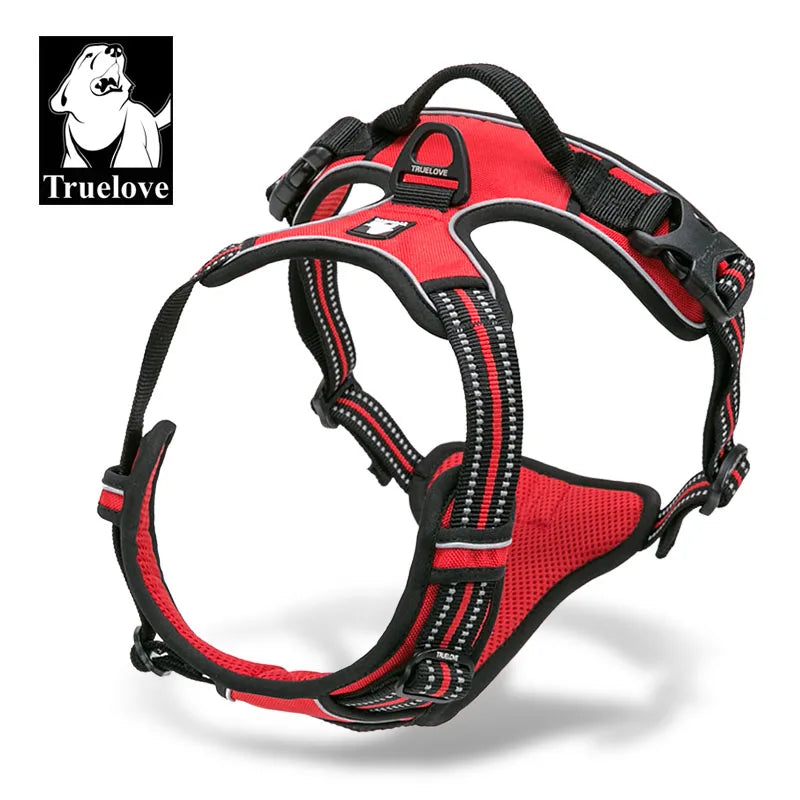 TRUELOVE Reflective Dog Harness – No Pull Adjustable Tactical Pet Harness