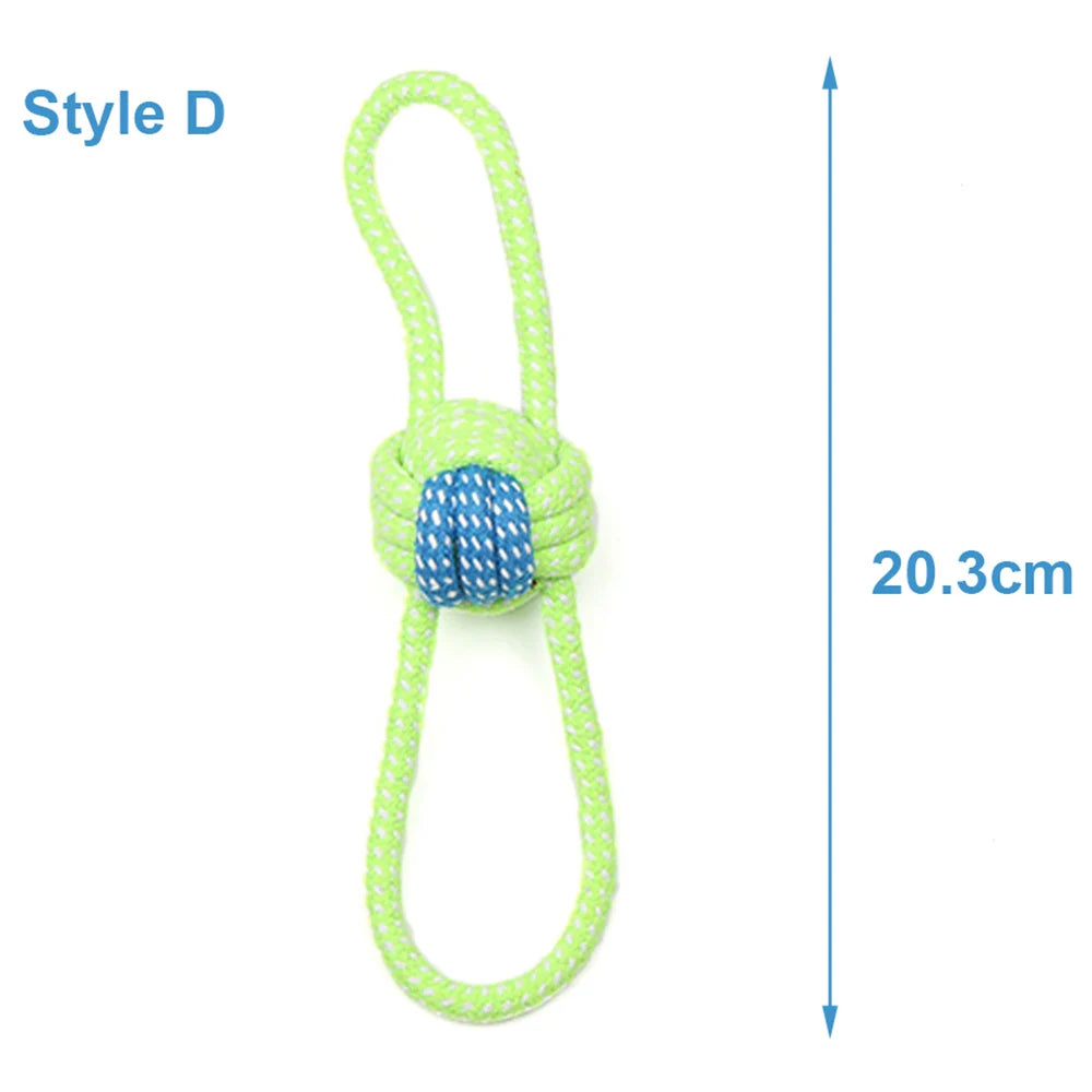 Durable Cotton Rope Dog Toy for Chewing & Dental Care