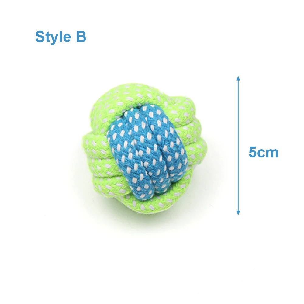 Durable Cotton Rope Dog Toy for Chewing & Dental Care