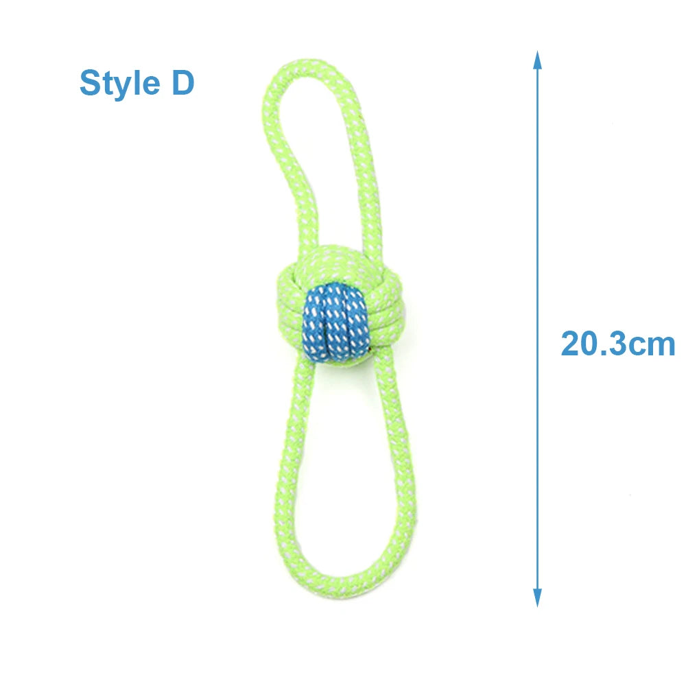 Durable Cotton Rope Dog Toy for Chewing & Dental Care