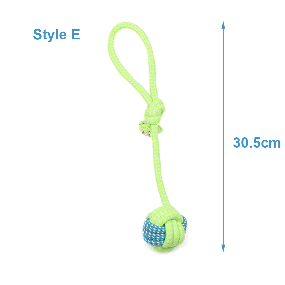 Durable Cotton Rope Dog Toy for Chewing & Dental Care