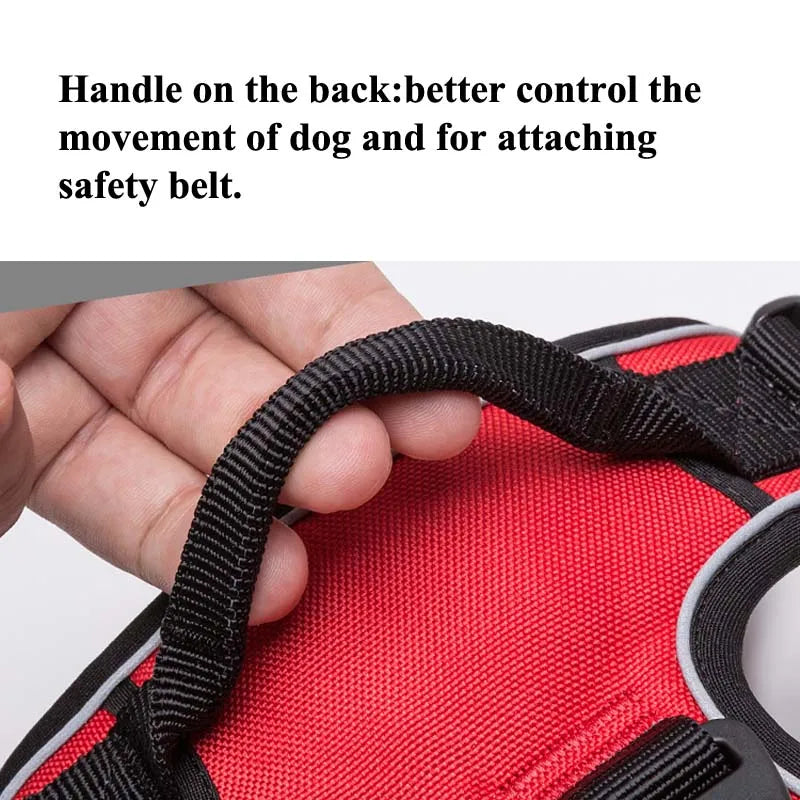 TRUELOVE Reflective Dog Harness – No Pull Adjustable Tactical Pet Harness