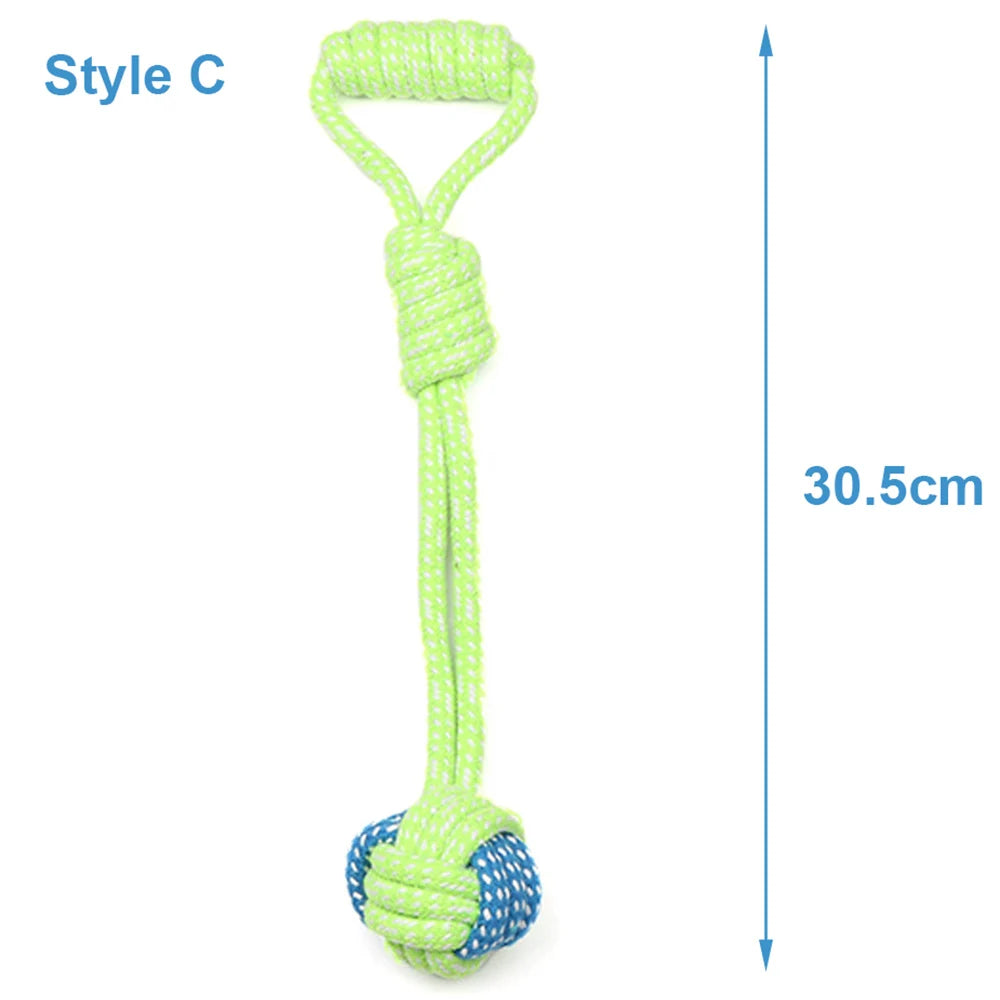 Durable Cotton Rope Dog Toy for Chewing & Dental Care