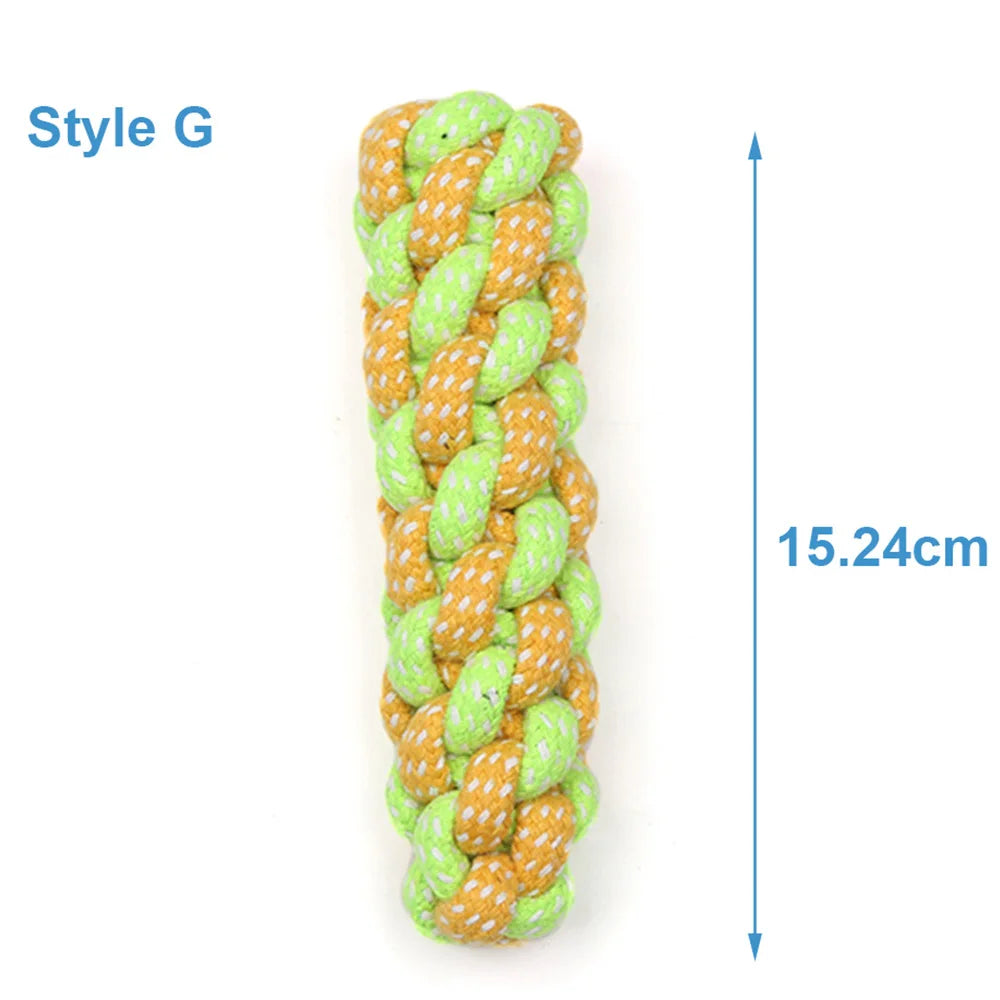 Durable Cotton Rope Dog Toy for Chewing & Dental Care