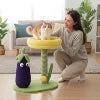 Purple Eggplant-Shaped Cat Scratching Post with Sisal Pad