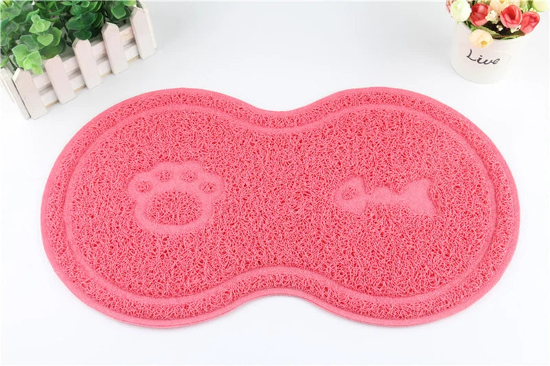 Cute Peanut-Shaped Non-Slip Pet Feeding Mat