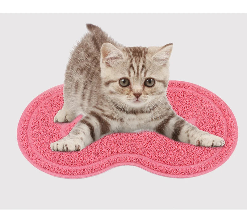 Cute Peanut-Shaped Non-Slip Pet Feeding Mat