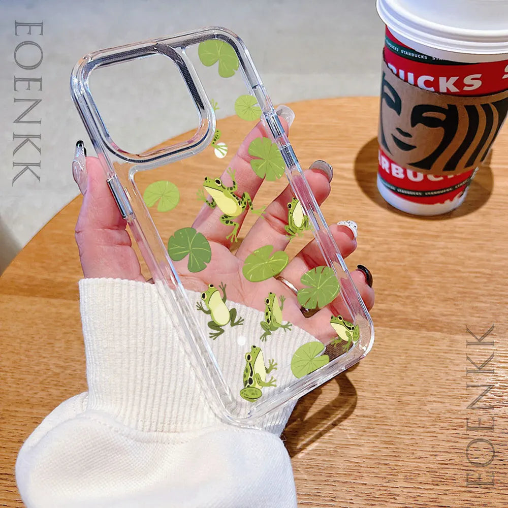 Cute Animals Transparent iPhone Case – Soft TPU Shockproof Phone Cover
