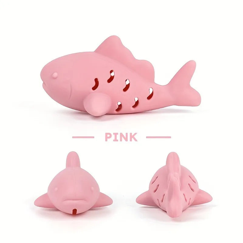 Silicone Treat-Dispensing Chew Toy for Cats