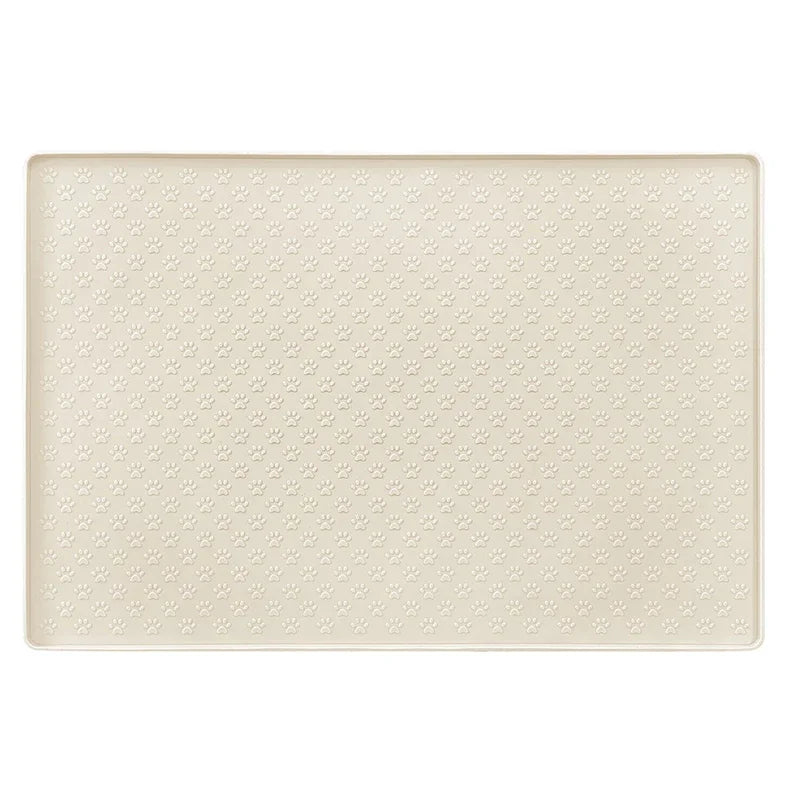 Waterproof Silicone Pet Feeding Mat with Raised Edges