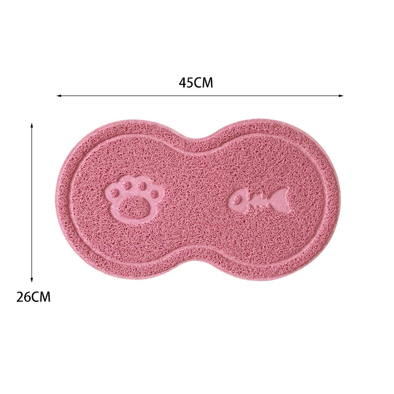 Cute Peanut-Shaped Non-Slip Pet Feeding Mat