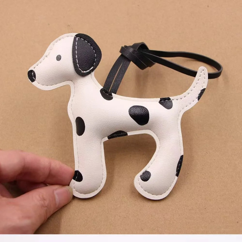 Cute Dalmatian Dog Charm – Leather Bag Pendant Accessory