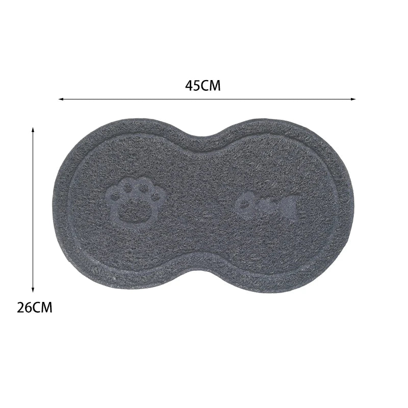 Cute Peanut-Shaped Non-Slip Pet Feeding Mat