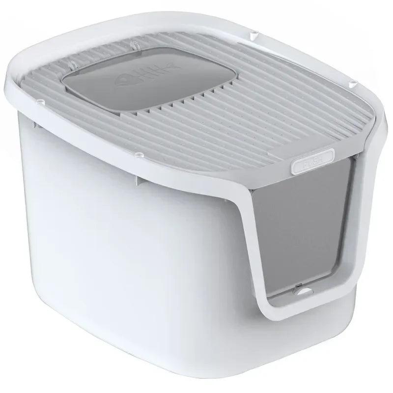 Extra-Large Enclosed Cat Litter Box with Lift-Up Cover