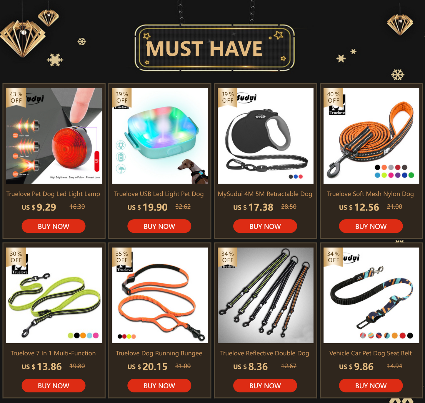 TRUELOVE Reflective Dog Harness – No Pull Adjustable Tactical Pet Harness