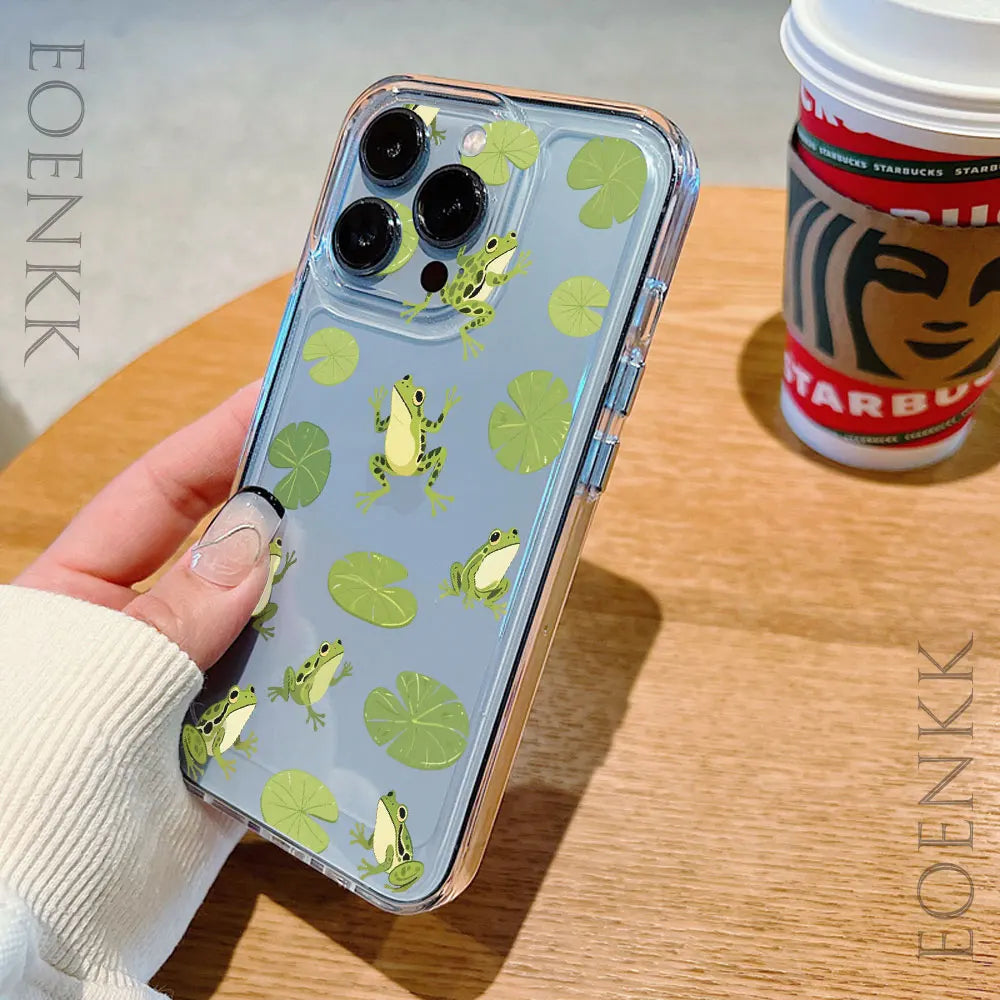 Cute Animals Transparent iPhone Case – Soft TPU Shockproof Phone Cover