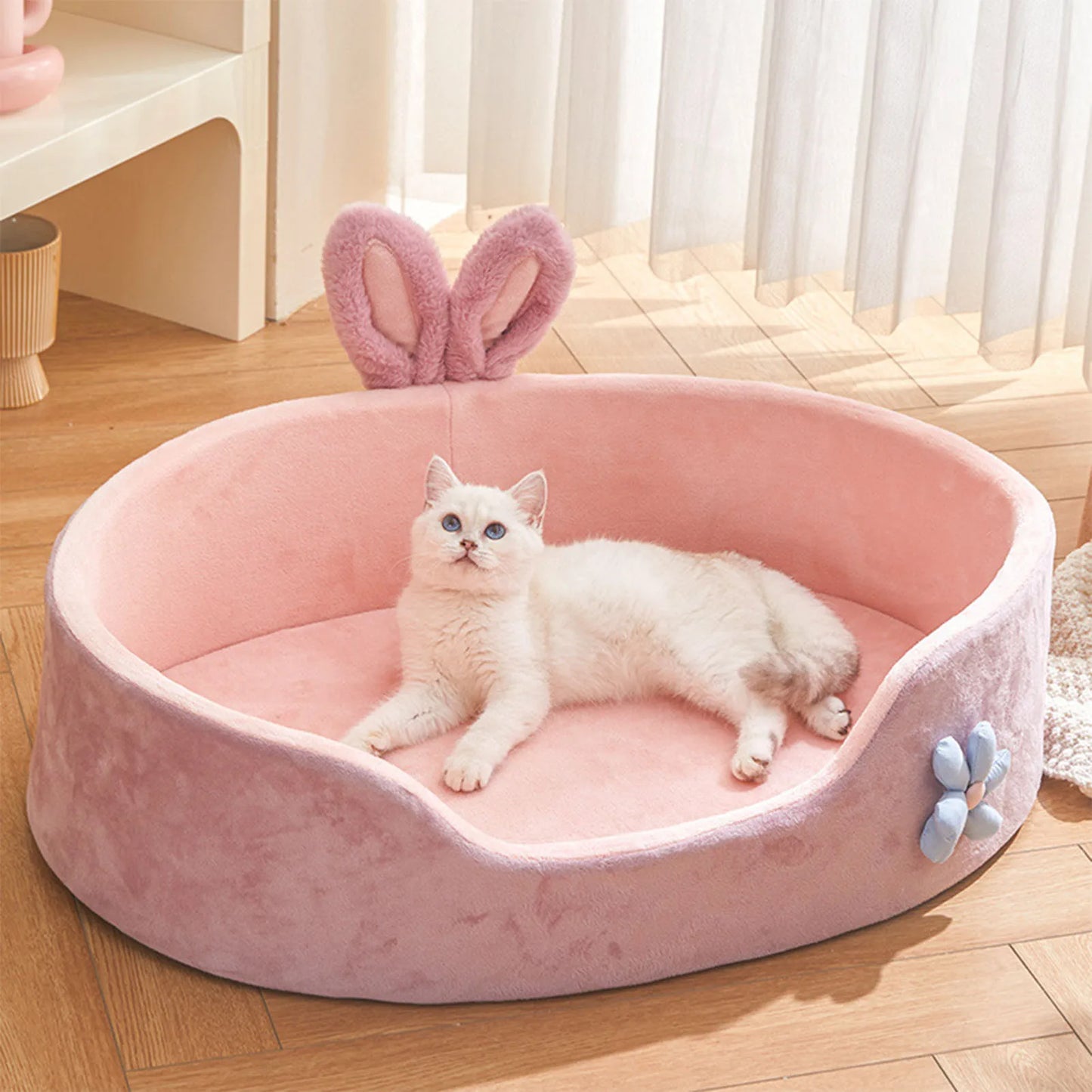 Detachable Washable Pet Bed – Soft & Warm Dog and Cat Sleeping Bed