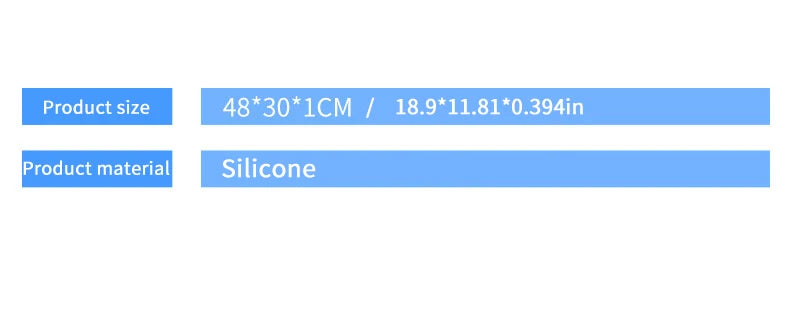 Silicone Pet Feeding Mat with Raised Edges