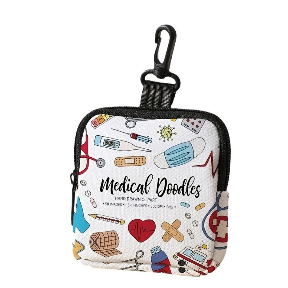 Trendy Mini Coin Purse – Cat & Dog Print Zipper Pouch