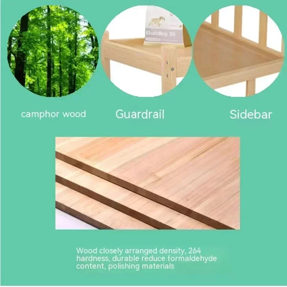 Modern Solid Wood Pet House & Dog Bed Side Table