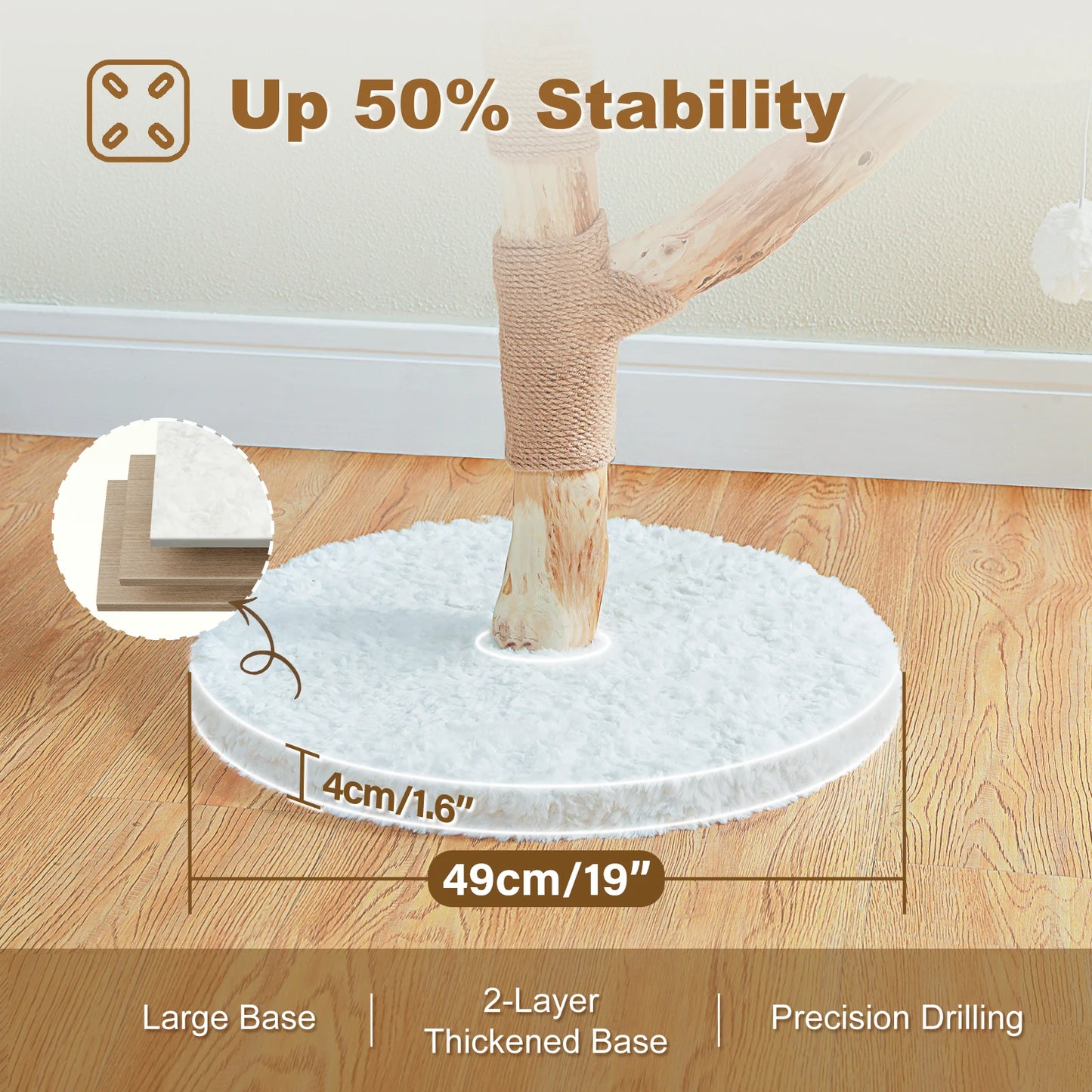 Flower-Shaped Modern Cat Tree with 2 Perches – Indoor Climbing Tower & Scratching Post  📂 Category