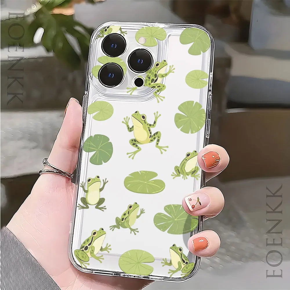 Cute Animals Transparent iPhone Case – Soft TPU Shockproof Phone Cover