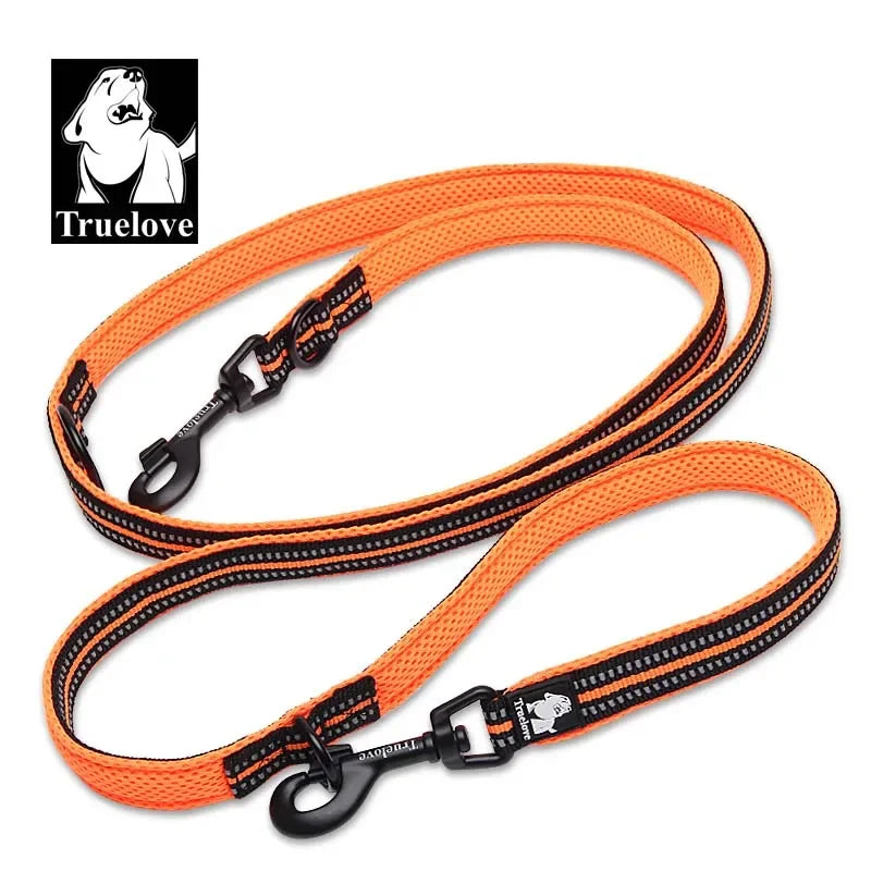 TRUELOVE 7-in-1 Adjustable Dog Leash TLL2411 – Reflective Multi-Function Hands-Free Lead