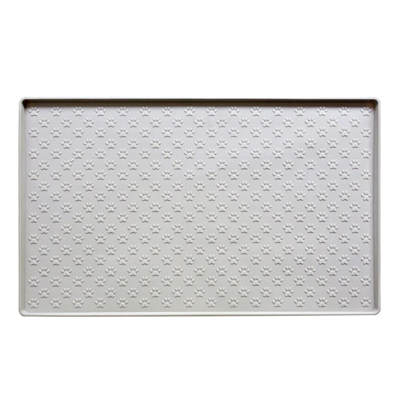 Waterproof Silicone Pet Feeding Mat with Raised Edges