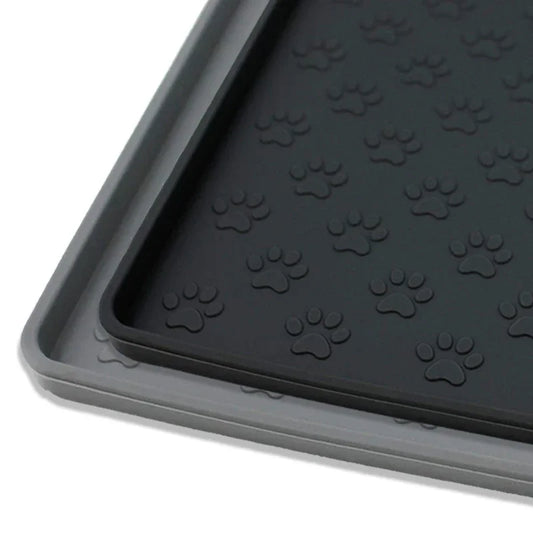 Waterproof Silicone Pet Feeding Mat with Raised Edges