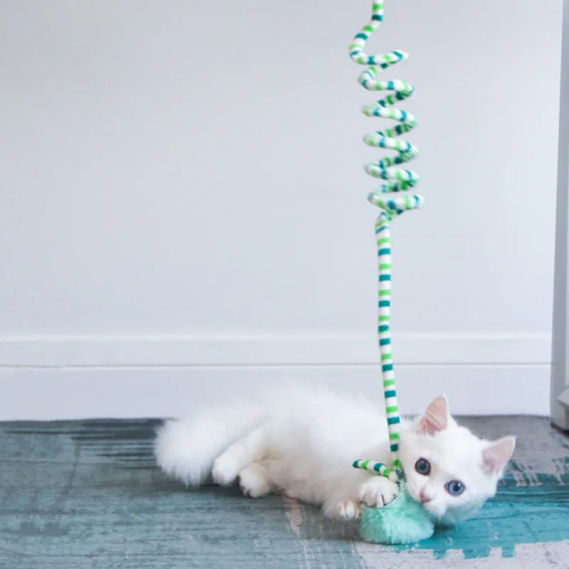Interactive Hanging Cat Toy with Elastic Rope & Bell