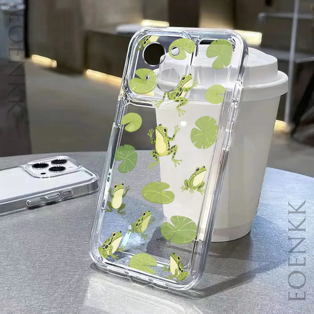 Cute Animals Transparent iPhone Case – Soft TPU Shockproof Phone Cover