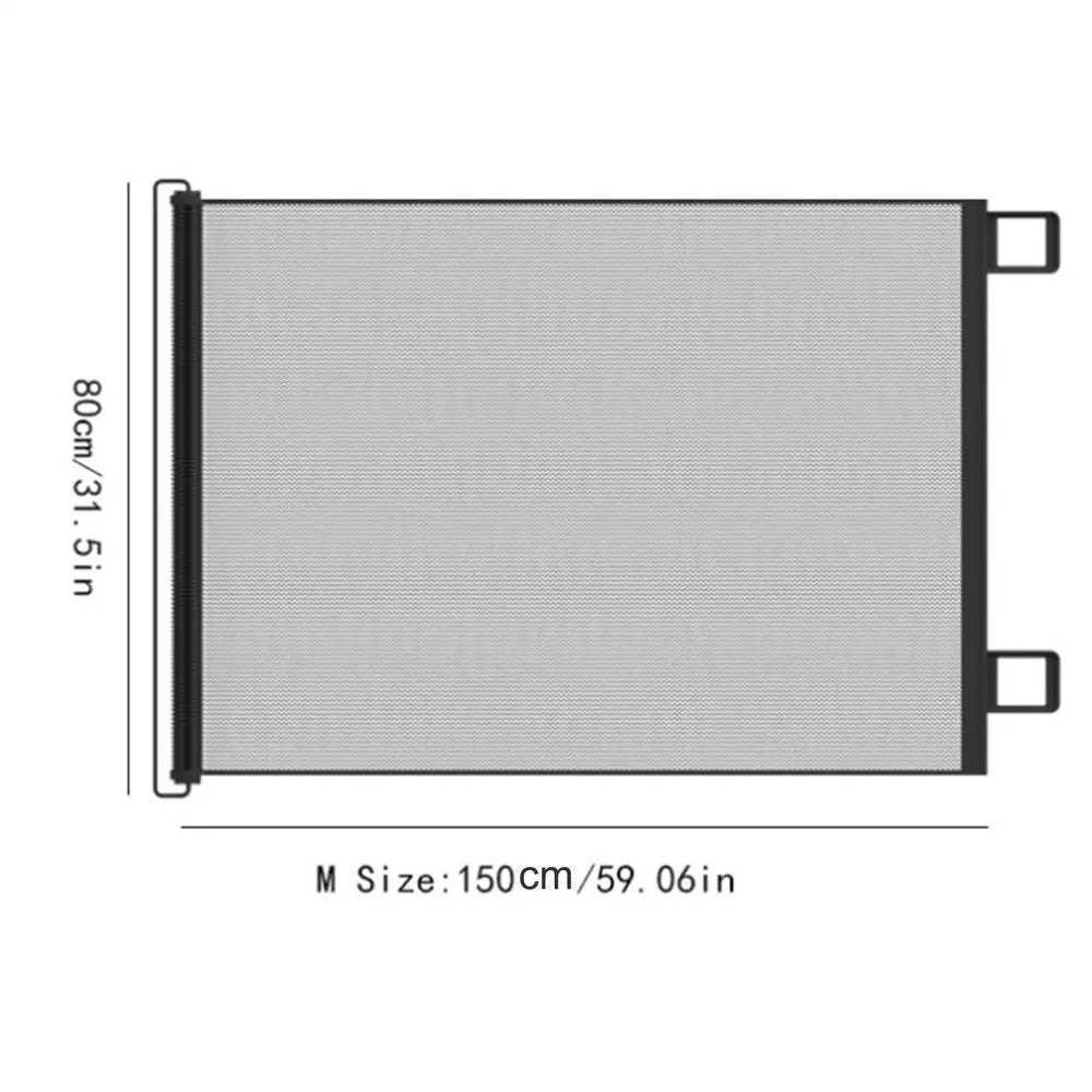 Retractable Pet Mesh Safety Gate for Dogs, Cats & Kids